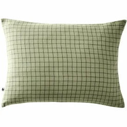Taie d'oreiller rectangulaire gaze de coton (50 x 70 cm) Gaïa Mix Vert tilleul