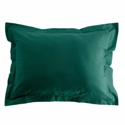 Taie d'oreiller rectangulaire coton bio (50 x 70 cm) Biolina Vert émeraude