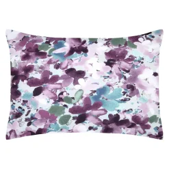 Taie d'oreiller rectangulaire percale de coton (50 x 70 cm) Pervenche Violet parme