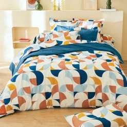 Taie d'oreiller rectangulaire percale de coton (50 x 70 cm) Modulo Multicolore