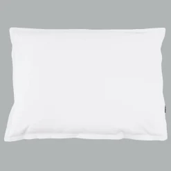 Taie d'oreiller rectangulaire percale de coton (50 x 70 cm) Cali Blanc