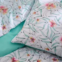 Taie d'oreiller rectangulaire percale de coton (50 x 70 cm) Roxane Multicolore