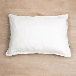 Taie d'oreiller rectangulaire lin lavé (50 x 70 cm) Louise Blanche