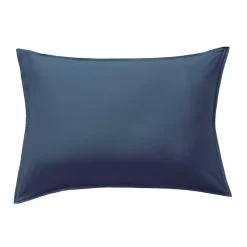 Taie d'oreiller rectangulaire satin de bambou (50 x 70 cm) Sienna Bleu nuit