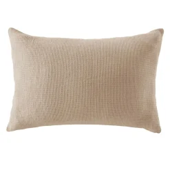 Taie d'oreiller Rectangulaire coton nid d'abeille (50 x 70 cm) Eva Ficelle