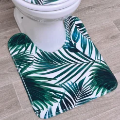 Tapis contour WC Tropicale Vert