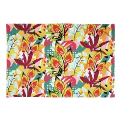 Tapis coton (90 cm) Popart Jaune moutarde