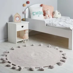 Tapis coton enfant (90 cm) Lou Gris