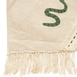 Tapis coton enfant (150 x 100 cm) Carte jungle Multicolore