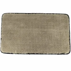 Tapis de bain antidérapant (75 x 45 cm) Black Line Gris ficelle / noir