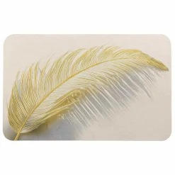 Tapis de bain antidérapant (80 x 50 cm) Angelica Ecru