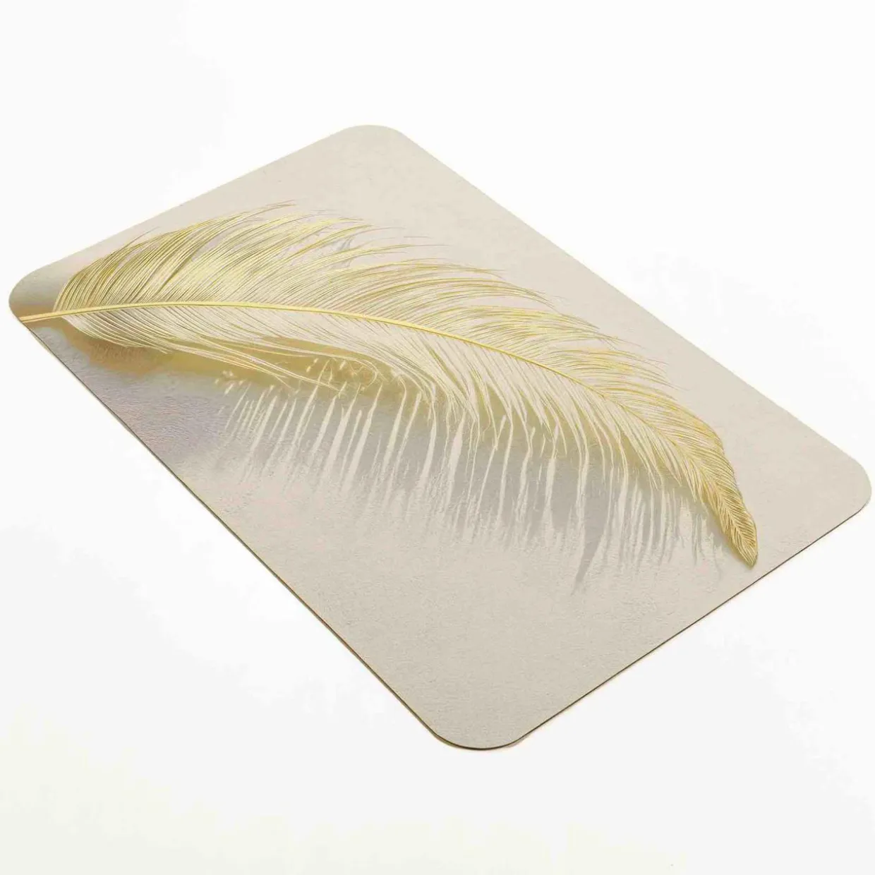 Tapis de bain antidérapant (80 x 50 cm) Angelica Ecru