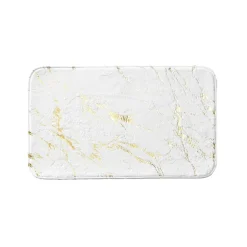 Tapis de bain antidérapant (45 x 75 cm) Aquamarbre Blanc