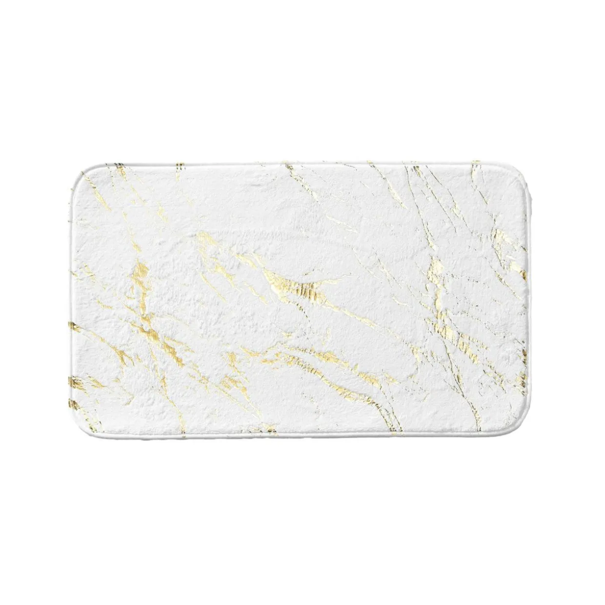 Tapis de bain antidérapant (45 x 75 cm) Aquamarbre Blanc