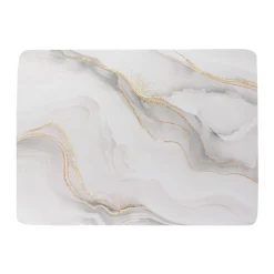 Tapis de bain caoutchouc naturel antidérapant (45 x 60 cm) Iconic Blanc