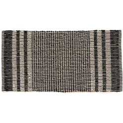 Tapis de bain chenille microfibre (45 x 90 cm) Tokyo Noir