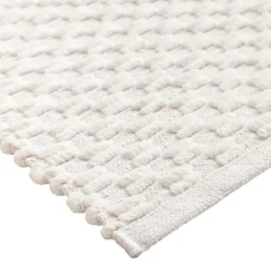 Tapis de bain coton tissé (50 x 80 cm) Lois Beige