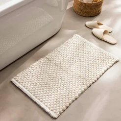 Tapis de bain en coton (50 x 80 cm) Rafael Beige