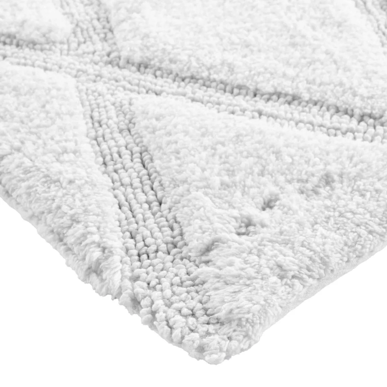 Tapis de bain en coton (50 x 80 cm) Thais Blanc