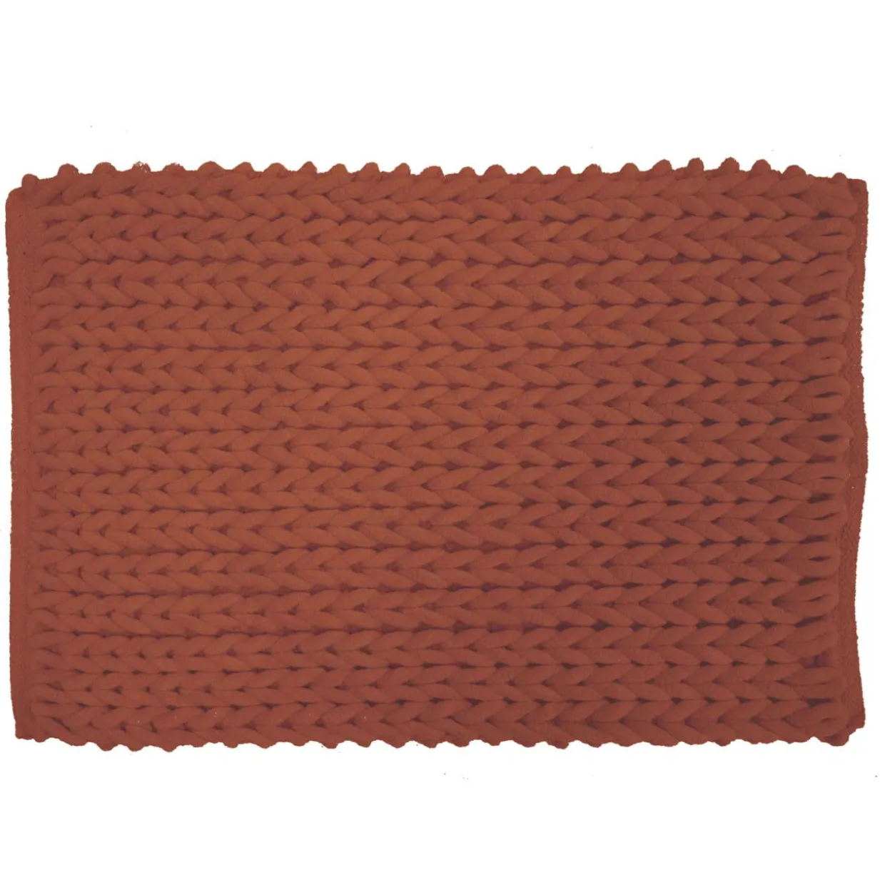 Tapis de bain en coton (50 x 80 cm) Ariel Terracotta