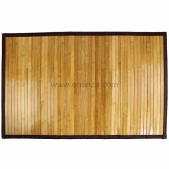 Tapis de bain lattes foncées (50 x 80 cm) Bois & Bambou Marron