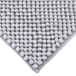 Tapis de bain microfibre (50 x 80 cm) Boules Gris Clair