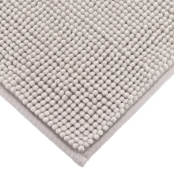Tapis de bain microfibre (45 x 75 cm) Boules Gris Clair