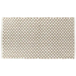 Tapis de bain microfibre maille (45 x 90 cm) Cuzco Taupe et Beige