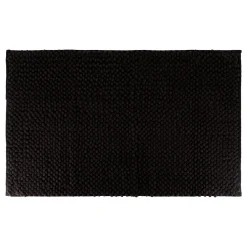 Tapis de bain microfibre (50 x 80 cm) Boules Noir
