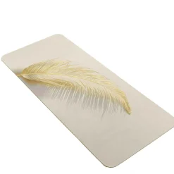 Tapis de bain ultra-absorbant (120 x 50 cm) Angelica Ecru