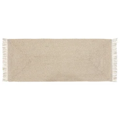 Tapis de couloir jute et coton (80 x 200 cm) Jyta Blanc