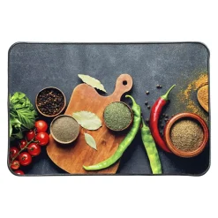 Tapis de cuisine antidérapant (40 x 60 cm) Aromates Multicolore