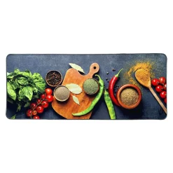 Tapis de cuisine antidérapant (50 x 120 cm) Aromates Multicolore