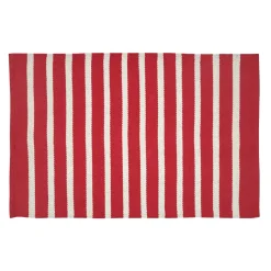 Tapis de salon coton (60 x 90 cm) Calvi Rouge