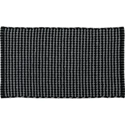 Tapis de salon coton (50 x 90 cm) Mimetisme Gris anthracite et noir