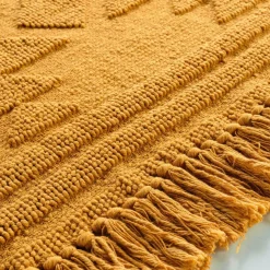 Tapis de salon coton (60 x 90 cm) Cilaos Jaune safran