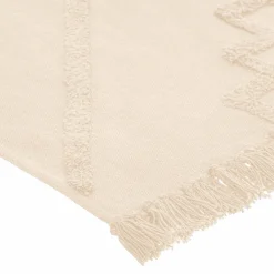 Tapis de salon coton (120 x 170 cm) Inca Ivoire