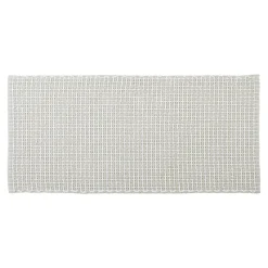 Tapis de salon coton (50 x 120 cm) Mimetisme Blanc et ivoire