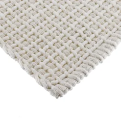 Tapis de salon coton (50 x 120 cm) Mimetisme Blanc et ivoire