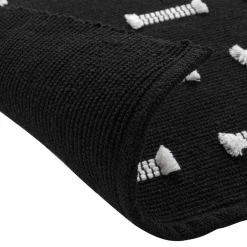Tapis de salon coton (50 x 80 cm) Juline Noir