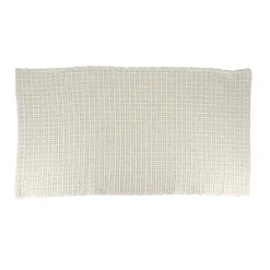 Tapis de salon coton (50 x 90 cm) Mimetisme Blanc et ivoire