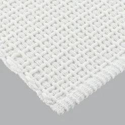 Tapis de salon coton (50 x 90 cm) Mimetisme Blanc