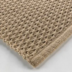 Tapis de salon coton (50 x 80 cm) Alivia Camel