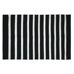 Tapis de salon coton (60 x 90 cm) Calvi Noir