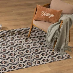 Tapis de salon coton (120 x 170 cm) Mozeka Multicolore