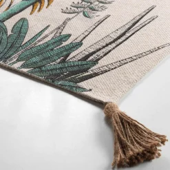 Tapis de salon coton (60 x 90 cm) Balinesia Vert