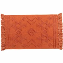 Tapis de salon coton (60 x 90 cm) Cilaos Terracotta