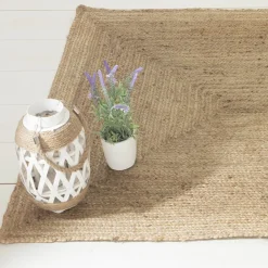 Tapis de salon jute (120 x 170 cm) Louna Beige naturel