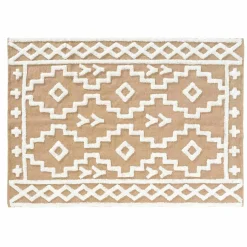 Tapis de salon jute et coton (120 x 170 cm) Medine Beige