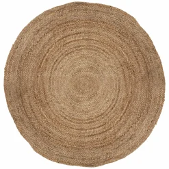 Tapis de salon jute rond (120 cm) Gio Beige